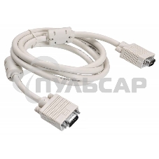 Кабель VGA Buro CAB016S-06 VGA HD15 (m)/VGA HD15 (m) 1.8м феррит.кольца