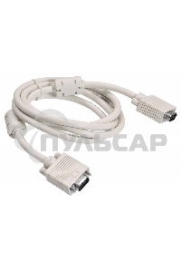 Кабель VGA Buro CAB016S-06 VGA HD15 (m)/VGA HD15 (m) 1.8м феррит.кольца
