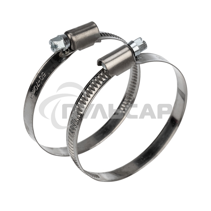 Хомут червячный Rexant 50-70-0,7 мм, (упак. 25 шт)