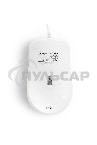 Мышь проводная Crown CMM-502 белый, 1000 dpi, USB, кнопки - 3