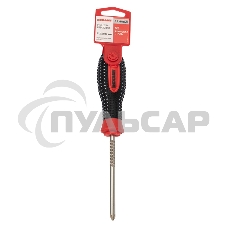 Отвертка крестовая PZ 2х100 мм, трехкомпонентная рукоятка, сталь S2 Rexant