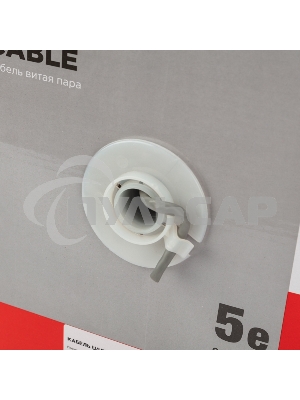 Кабель витая пара Rexant U/UTP, категория 5e, ZH нг(А)-HF, 4PR, 24AWG, внутренний, серый, 305 м