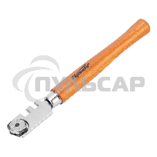 Стеклорез 6-роликовый с деревянной рукояткой Sparta