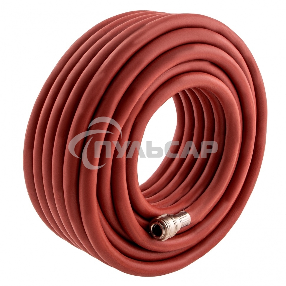 Шланг STELS 57023пневматический резиновый 10x16мм 24 бар армированный быстросъемное соединение 20м