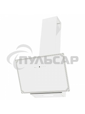 Вытяжка наклонная Korting KHC 69059 RGW белый/бежевый, 59.8 см, 950 куб. м/ч, 59 дБ