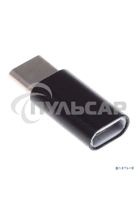 Переходник Buro USB Type-C (m)-microUSB (f) черный 