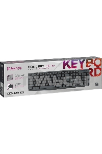 Клавиатура проводная Defender Concept HB-164, USB, черный