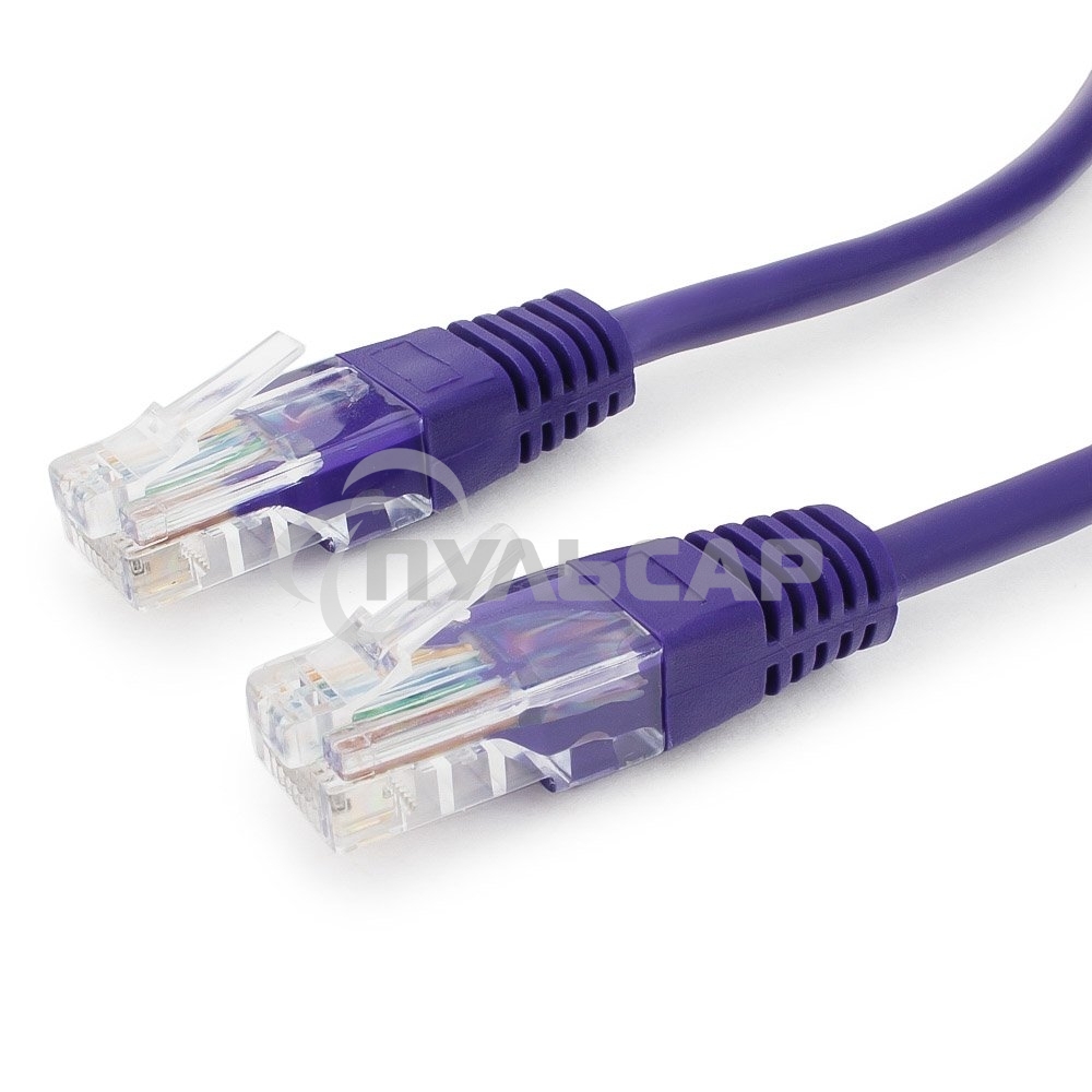 Патч-корд UTP Cablexpert кат.5e, 1м, литой, многожильный, фиолетовый