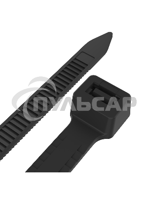 Хомут-стяжкa нейлоновая с тройным замком Rexant 400x4,8 мм, черная, упаковка 100 шт.