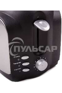 Тостер Endever Skyline ST-121 стальной, мощность -900 Вт, 3 режима работы, 7 регулировок поджаривания, 2 отсека для загрузки тостов, автоцентрирование тостов, механический тип управления, LED-подсветка на кнопках, термоизолированный корпус, отсек для хран