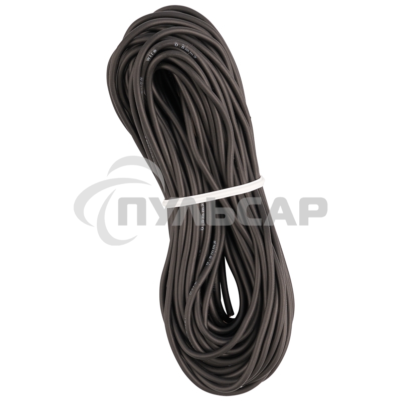 Провод автомобильный ПГВА/ПВАМ Rexant 1х0,50 мм черный, мини-бухта 10 метров