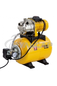 Насосная станция PS1000X, 1000 Вт, 3500 л/ч, ресивер 24 л, подъем 44 м, нержавейка Denzel