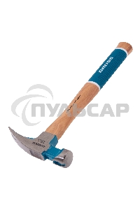 Молоток-гвоздодер,560 г, угол 75, магнит, обрезиненная рукоятка AMERICAN HICKORY GROSS