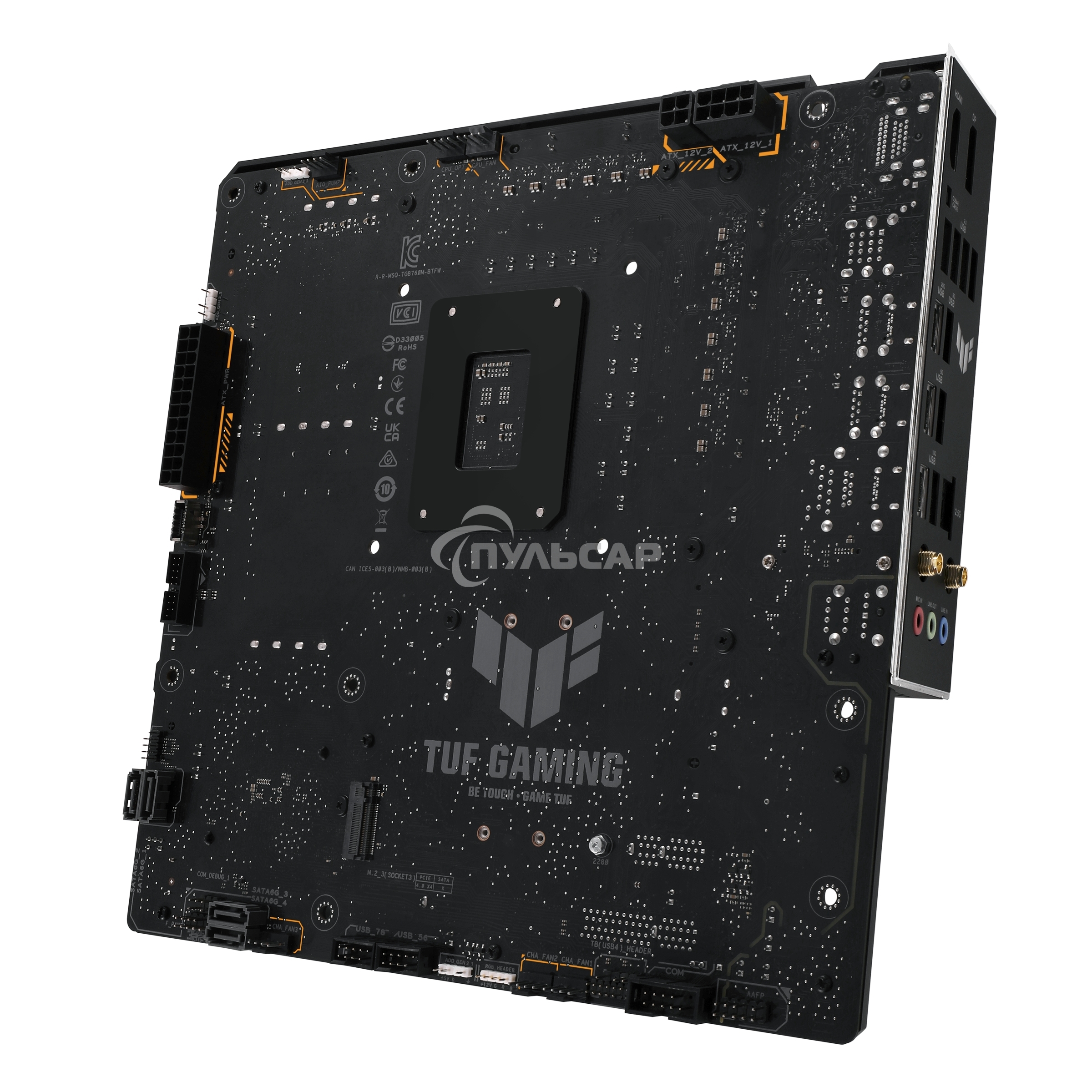 Материнская плата ASUS TUF GAMING B760M-BTF WIFI, LGA 1700, Intel B760, 4xDDR5, 4xSATA, 3xM.2, 1xPCIe 5.0 x16, 1xPCIe 4.0 x4, 1xPCIe x1, 1xDP, 1xHDMI, 1x 2.5Gb LAN, 1xUSB-A 3.2 Gen 2, 2xUSB-A 3.2 Gen 1, 4xUSB 2.0, 1xUSB-C 3.2 Gen 1, 1xUSB-C 3.2 Gen 2, 1xU