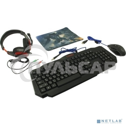 Комплект клавиатура + мышка +PAD +HEADSET Defender TARGET MKP-350