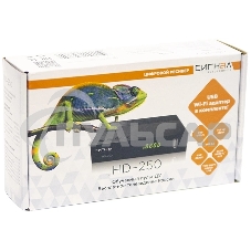 Ресивер DVB-T2 Сигнал Эфир HD-250 черный