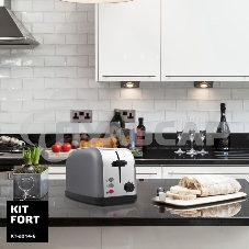 Тостер Kitfort КТ-2014-6 850Вт графит/серебристый Тостер Kitfort КТ-2014-6 850Вт графит/серебристый