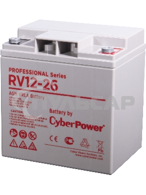 Аккумуляторная батарея PS CyberPower RV 12-26 / 12 В 26 А·ч Battery CyberPower Professional series RV 12-26 / 12V 26 Ah