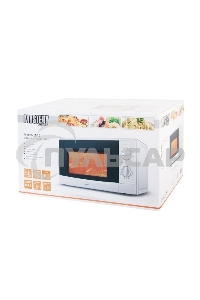 Микроволновая печь Mystery MMW-2012 белый, 20 л, 800 Вт, переключатели - поворотный механизм