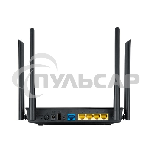 Маршрутизатор беспроводной Asus RT-AC1200 10/100BASE-TX черный (Dual Band)