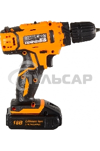 Дрель-шуруповерт Вихрь ДА-18Л-2К/Б 72/14/22, Аккумуляторная, 18В, 2 АКБ, Кейс