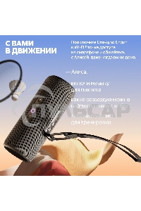 Умная колонка Yandex Стрит Алиса черный 30W 2.0 BT/Wi-Fi 10м 3300mAh (YNDX-00030BLK)