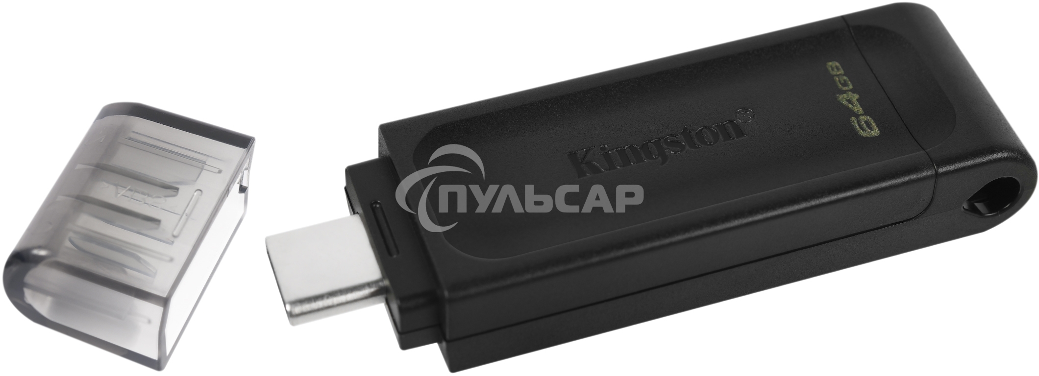 Флешка USB Kingston 64 Gb DataTraveler DT70 <DT70/64 Gb>, USB-C 3.2 Gen 1