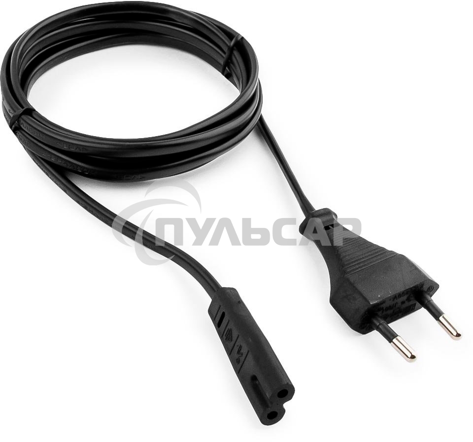 Кабель питания для ноутбуков, аудио/видео техники Cablexpert/Gembird PC-184/2-1.8М, 1.8м, 2-pin, черный, пакет