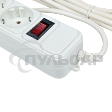 Сетевой фильтр EKF UFP10-375-6-03 6*3м 10А/2,2 кВт с выкл. c/з ПВС 3х0,75 Блокбастер EKF PROxima