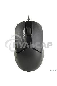 Мышь проводная A4Tech Fstyler FM12 черный, 1200 dpi, USB, кнопки - 3