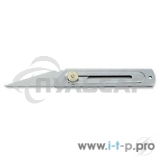 Нож OLFA хозяйственный с выдвижным лезвием, корпус и лезвие из нержавеющей стали, 20мм OL-CK-2