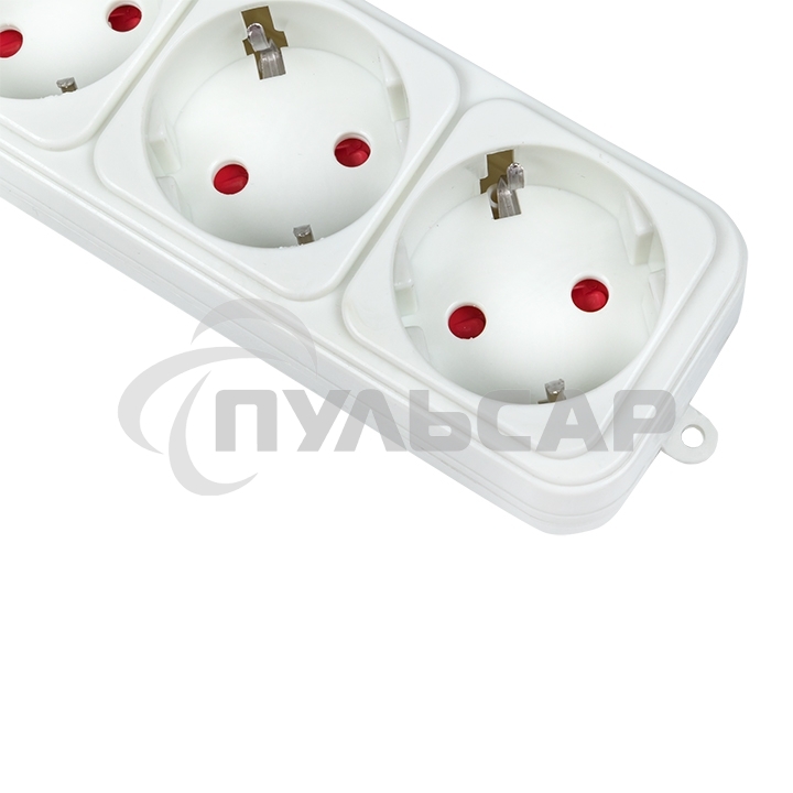 Сетевой фильтр EKF UFP10-375-6-03 6*3м 10А/2,2 кВт с выкл. c/з ПВС 3х0,75 Блокбастер EKF PROxima