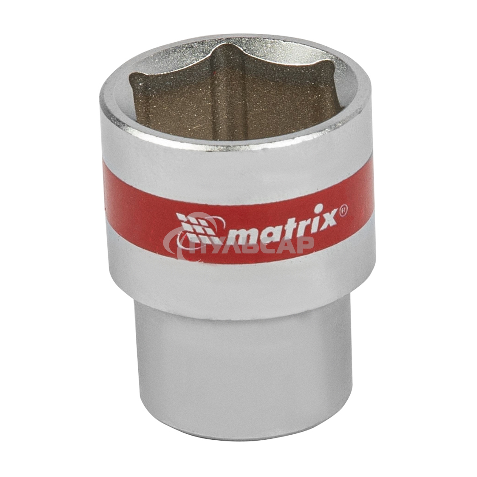 Головка торцевая Matrix, 22 мм, 6-гранная, CrV, под квадрат 1/2