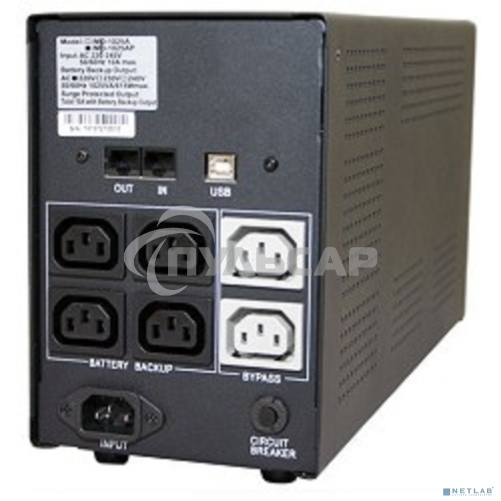 Источник бесперебойного питания Powercom Imperial IMP-1200AP 720Вт 1200ВА черный