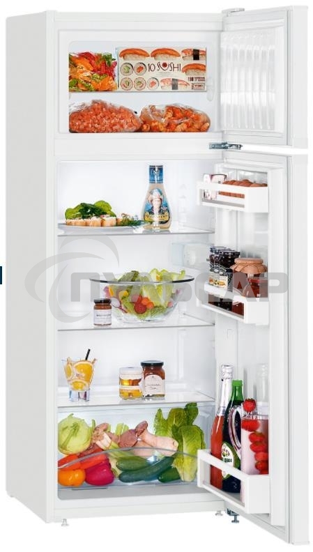 Холодильник Liebherr CTE 2531-26 001 белый двухкамерный 189/44л морозилка сверху