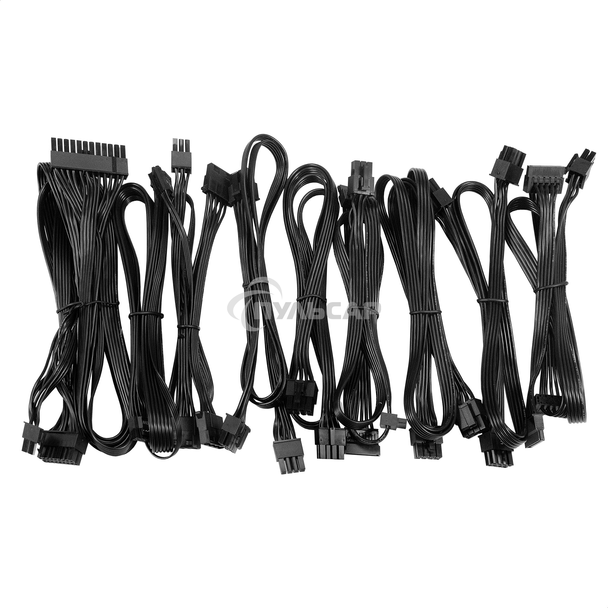 Блок питания ExeGate 750VSP FС (EX297232RUS), 750Вт, 80 PLUS Gold, 120мм, модульный, черный