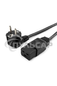 Кабель питания для UPC Gembird/Cablexpert, 1.8м, Schuko-С19, 16А, черный, с заземлением(PC-186-C19)