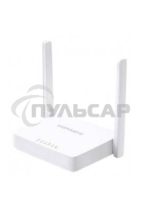 Маршрутизатор Mercusys MW305R Wi-Fi роутер 300 Мбит/с 2,4 ГГц, 1 порт WAN 10/100 Мбит/с + 4 порта LAN 10/100 Мбит/с, 2 фиксированные антенны