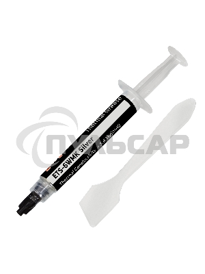 Термопаста ExeGate ETS-6WMK Silver, шприц с лопаткой, 4г