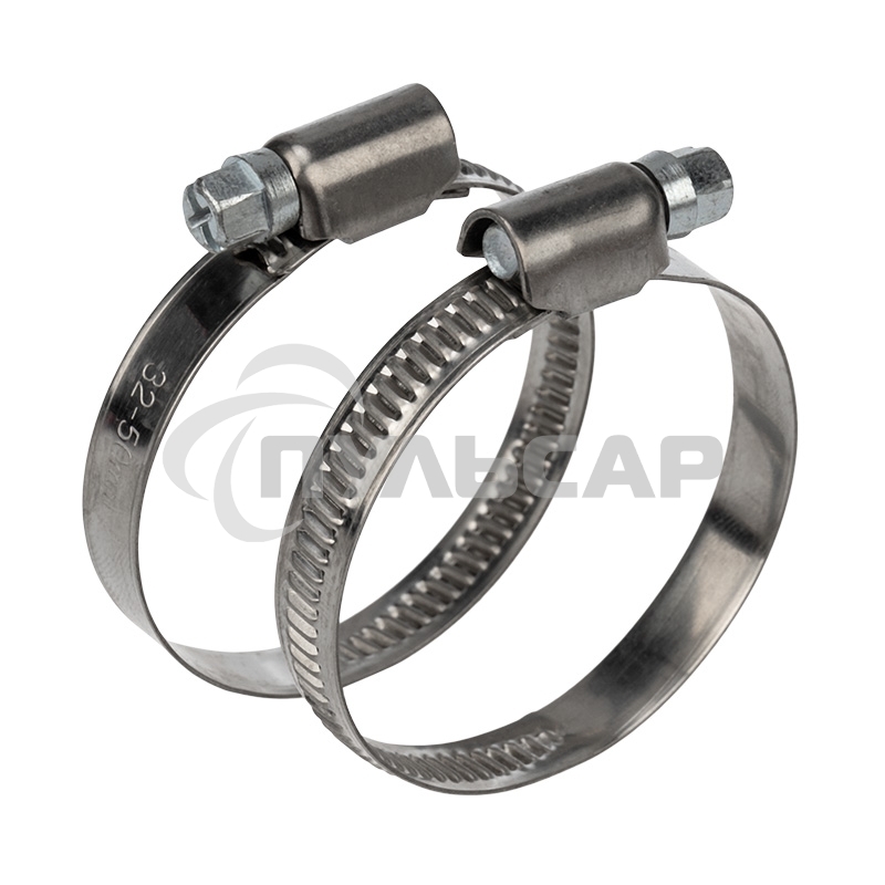 Хомут червячный Rexant 32-50-0,7 мм, (упак. 50 шт)