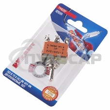 Тумблер 250V 15А (6c) ON-OFF-ON двухполюсный(KN-203)Rexant (в упак. 1шт.)