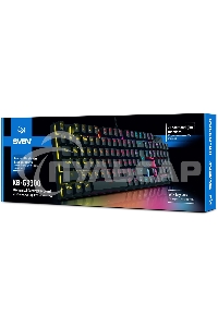 Клавиатура проводная игровая Sven KB-G9300 черная (Outemu Blue switches,104кл., подсветка)