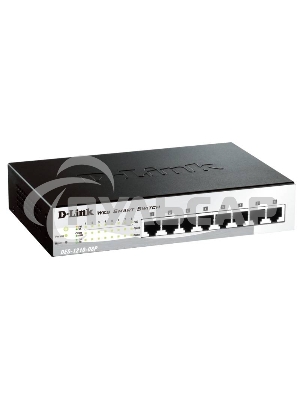 Настраиваемый коммутатор D-Link DES-1210-08P/C Web Smart с 8 портами 10/100Base-TX с поддержкой PoE 802.3af (15,4 Вт), PoE-бюджет 72 Вт