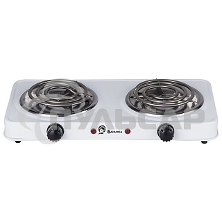 Плитка электрическая ВАСИЛИСА ВА-902 спираль двухконфорочная белая (6)