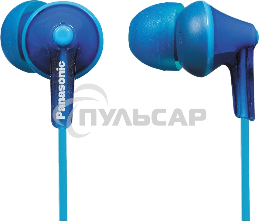 Наушники вкладыши Panasonic RP-HJE125E-A 1.1м синий проводные (в ушной раковине)