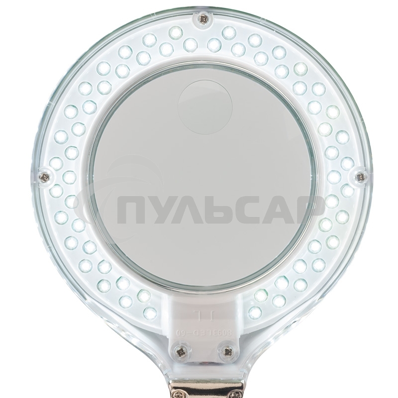 Лупа настольная 3D+12D Rexant с подсветкой 60 LED, белая