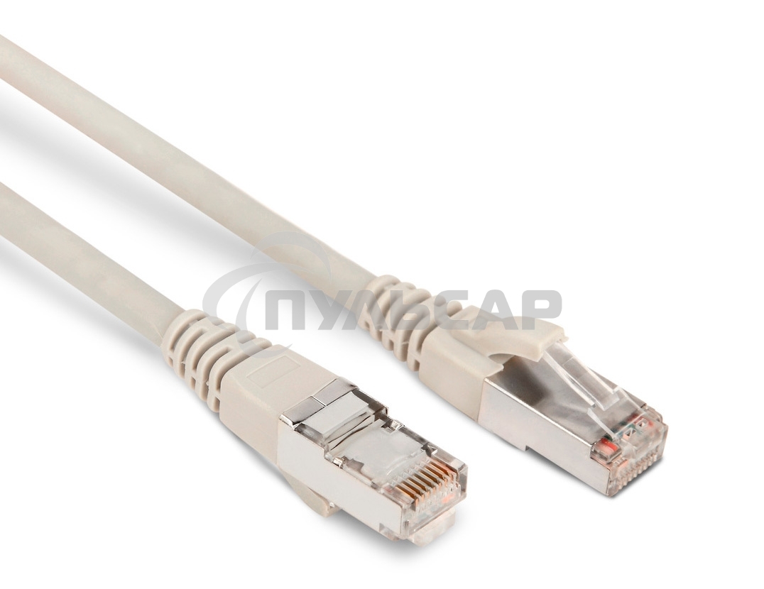 Патч-корд Hyperline PC-LPM-STP-RJ45-RJ45-C6-1M-LSZH-GY Патч-корд F/UTP, экранированный, Cat.6, LSZH, 1 м, серый