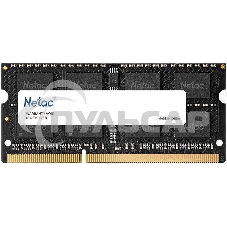 Оперативная память NETAC Basic, DDR3L, 8Gb (1x8Gb), 1600MHz, CL11, SO-DIMM