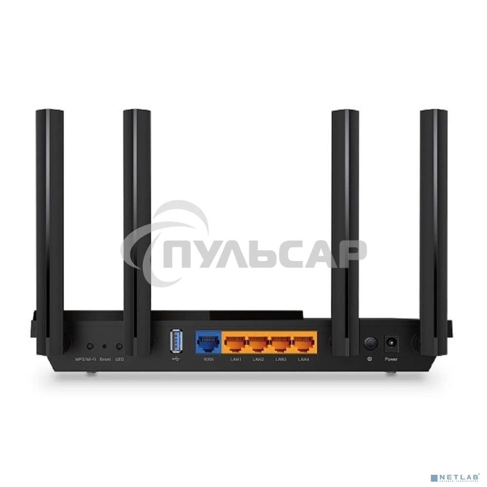 Роутер беспроводной TP-Link Archer AX55 AX3000 10/100/1000BASE-TX черный