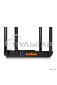 Роутер беспроводной TP-Link Archer AX55 AX3000 10/100/1000BASE-TX черный